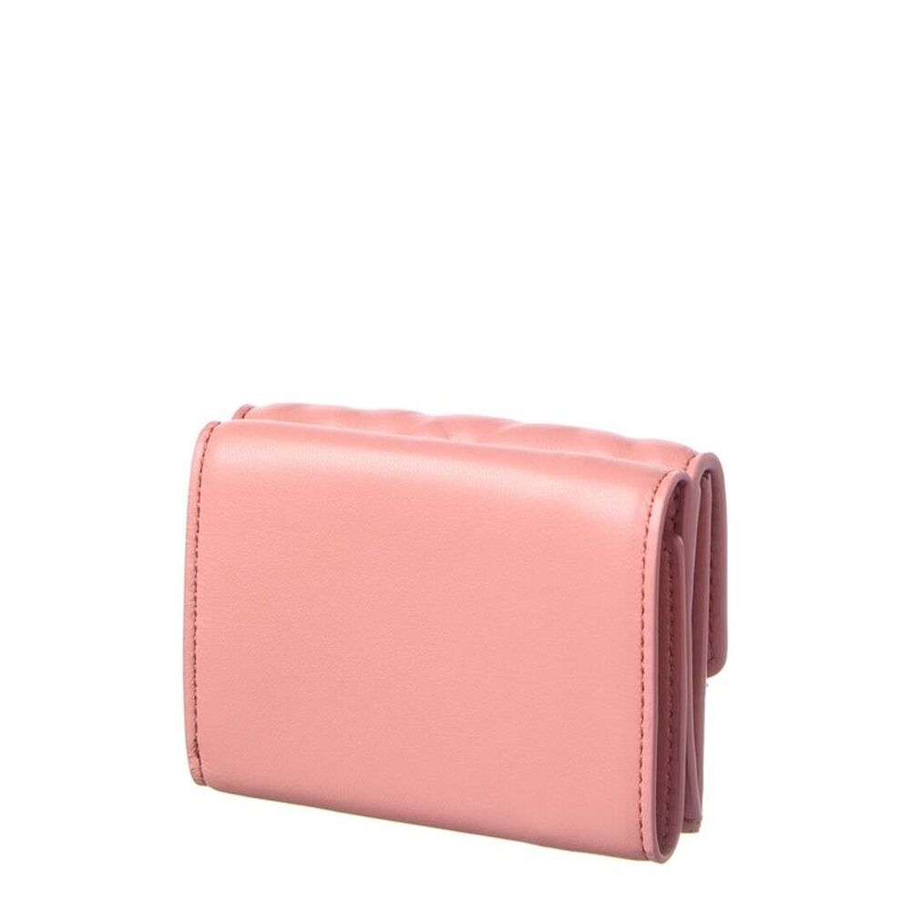 Fendi Micro Trifold Leather Wallet, Pink - Picture 2 of 4